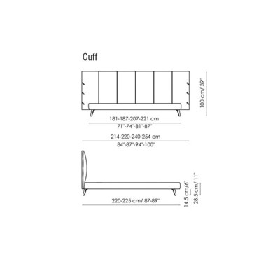 Cama de Casal Cuff Bonaldo Cama de Casal Cuff Bonaldo