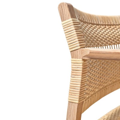 detalle cuerda de papel y madera BM62 Armchair cane Wicher Fredericia detalle cuerda de papel y madera BM62 Armchair cane Wicher Fredericia