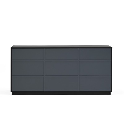Aparador Doric de Teulat , negro 3 puertas en Moises Showroom Aparador Doric de Teulat , negro 3 puertas en Moises Showroom