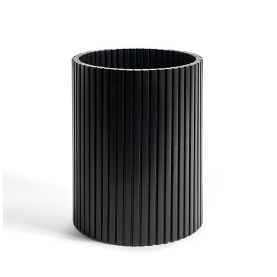 Ethnicraft Roller Max Wastebasket in Black Mahogany Ethnicraft Roller Max Wastebasket in Black Mahogany