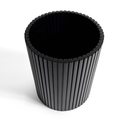Ethnicraft Roller Max Wastebasket in Black Mahogany Ethnicraft Roller Max Wastebasket in Black Mahogany