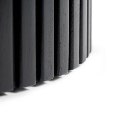 Ethnicraft Roller Max Wastebasket in Black Mahogany Ethnicraft Roller Max Wastebasket in Black Mahogany