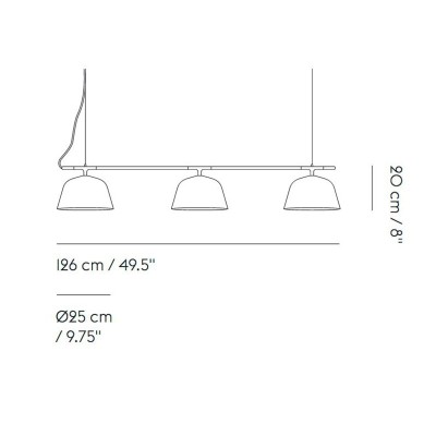 Medida Ambit Rail Lamp de Muuto en Moises Showroom Medida Ambit Rail Lamp de Muuto en Moises Showroom
