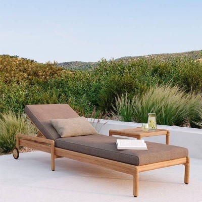 Mesa auxiliar Jack de exterior en madera de teca Mesa auxiliar Jack de exterior en madera de teca