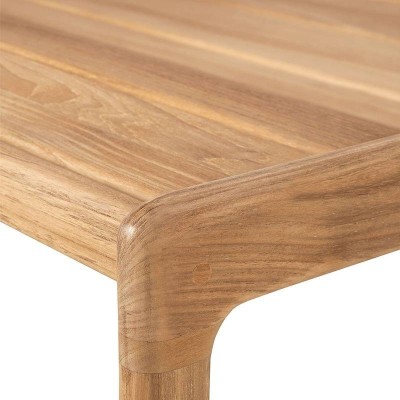 Mesa auxiliar Jack de exterior en madera de teca
