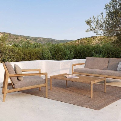 Mesa de centro Jack Teca de Ethnicraft en Moises Showroom Mesa de centro Jack Teca de Ethnicraft en Moises Showroom