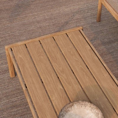 Mesa de centro Jack Teca de Ethnicraft en Moises Showroom Mesa de centro Jack Teca de Ethnicraft en Moises Showroom