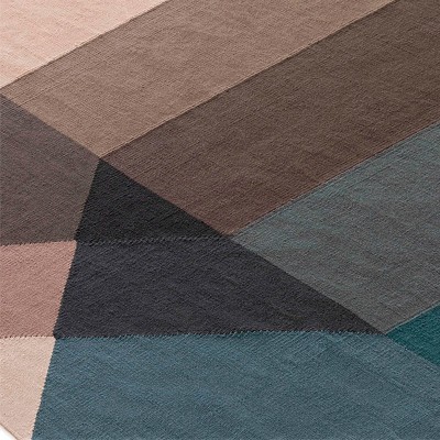 Detalle Kilim Diamond Blue-Brown Detalle Kilim Diamond Blue-Brown