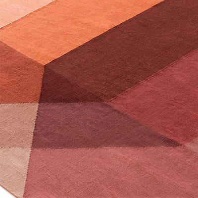 Kilim Diamond Orange Wine Outdoor de Gan Rugs Kilim Diamond Orange Wine Outdoor de Gan Rugs