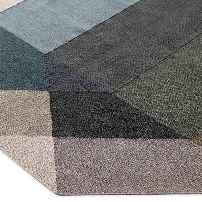 Gan Rugs Kilim Diamante Verde Cinza Gan Rugs Kilim Diamante Verde Cinza