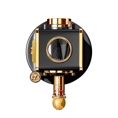 Afilalápices negro y oro alzado Afilalápices negro y oro alzado