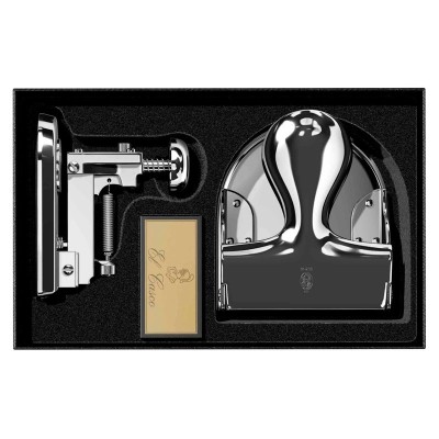 Set 7 grapadora y perforadora cromo estuche regalo Set 7 grapadora y perforadora cromo estuche regalo