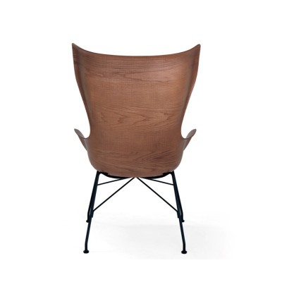 Poltrona K/Wood estofada em couro por Philippe Starck para Karteell Poltrona K/Wood estofada em couro por Philippe Starck para Karteell