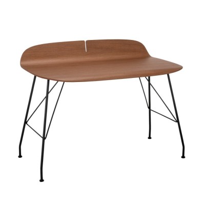 Earl of Wood table madera oscura con patas negras de Kartell Earl of Wood table madera oscura con patas negras de Kartell