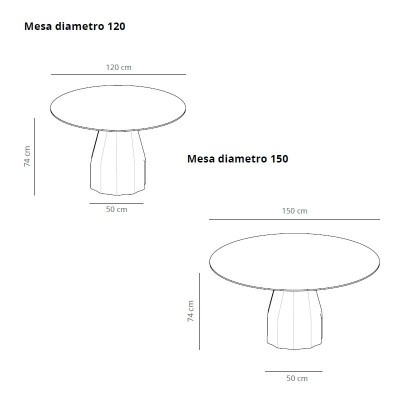 Viccarbe Burin round dining table Viccarbe Burin round dining table