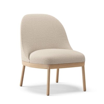 Viccarbe, Fauteuil à rabat avec base en bois Viccarbe, Fauteuil à rabat avec base en bois