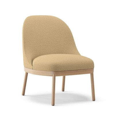 Viccarbe, Fauteuil à rabat avec base en bois Viccarbe, Fauteuil à rabat avec base en bois