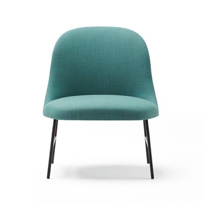 Poltrona Flap con base in metallo di Viccarbe Poltrona Flap con base in metallo di Viccarbe