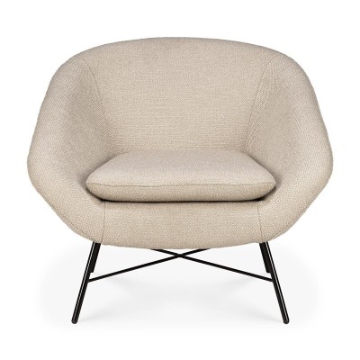 Sillón Barrow Off White de Ethnicraft en Moises Showroom Sillón Barrow Off White de Ethnicraft en Moises Showroom
