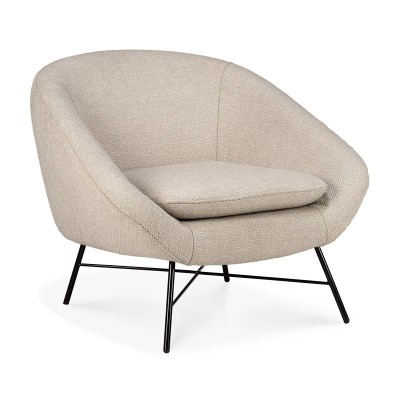 Sillón Barrow Off White de Ethnicraft en Moises Showroom Sillón Barrow Off White de Ethnicraft en Moises Showroom