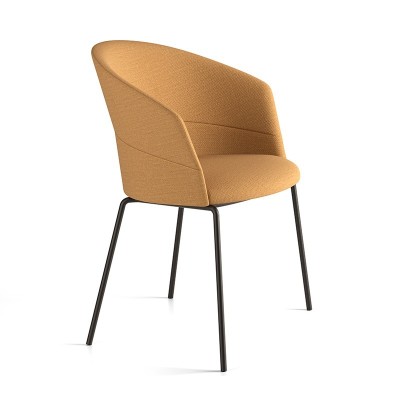 Silla Copa de Viccarbe con base de 4 pies metálicos en Moises Showroom Silla Copa de Viccarbe con base de 4 pies metálicos en Moises Showroom