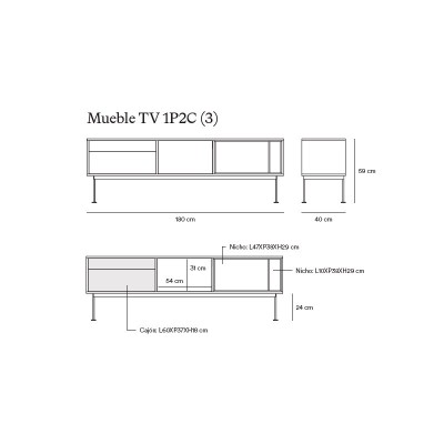 Teulat, Yoko TV cabinet Teulat, Yoko TV cabinet