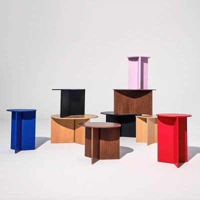 Slit Table Wood de HAY en Moises Showroom Slit Table Wood de HAY en Moises Showroom