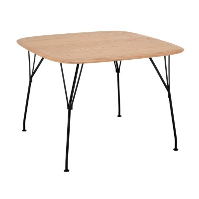 Viscount of wood by Kartell, medida: 100x100, acabado fresno con estructura negra
