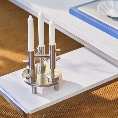 Stainless steel candleholder designed by Jaime Hayón Stainless steel candleholder designed by Jaime Hayón