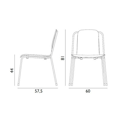 Studio chair measurements by Normann Copenhaguen Studio chair measurements by Normann Copenhaguen