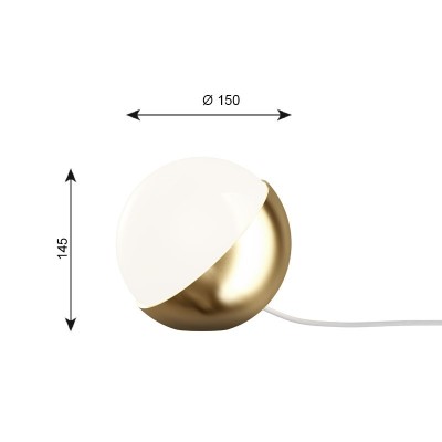 Small Brass VL Studio floor/table lamp measurements by Louis Poulsen Small Brass VL Studio floor/table lamp measurements by Louis Poulsen