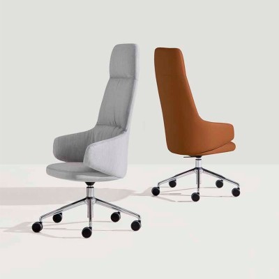 Sillón con ruedas Binar Executive de respaldo alto en Moises Showroom