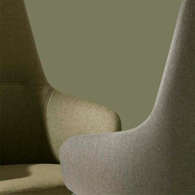 Sillón con ruedas Binar Executive de respaldo alto en Moises Showroom Sillón con ruedas Binar Executive de respaldo alto en Moises Showroom