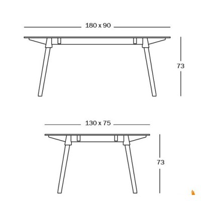Tavolo da pranzo Butch Magis Tavolo da pranzo Butch Magis