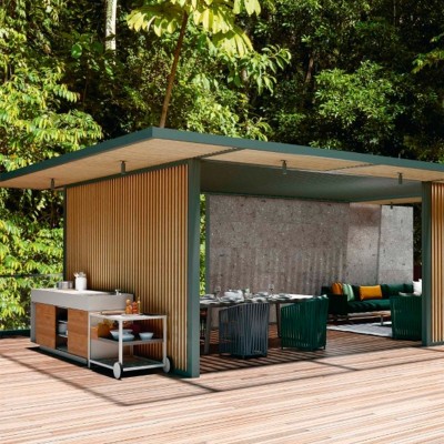 Cocina de exterior Kitchen de Kettal en Moises Showroom Cocina de exterior Kitchen de Kettal en Moises Showroom