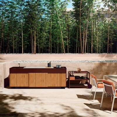 Cocina de exterior Kitchen de Kettal en Moises Showroom Cocina de exterior Kitchen de Kettal en Moises Showroom