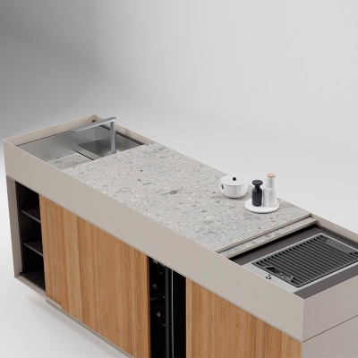 Cocina de exterior Kitchen de Kettal en Moises Showroom Cocina de exterior Kitchen de Kettal en Moises Showroom