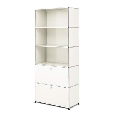 Librería USM Haller con 2 puertas abatibles, blanco Librería USM Haller con 2 puertas abatibles, blanco