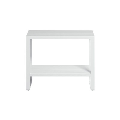 Estantería Flat blanca de 90cm sobre polietileno fotografía forntal Estantería Flat blanca de 90cm sobre polietileno fotografía forntal