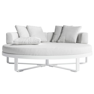 Cama Chill Flat redonda completo blanco Cama Chill Flat redonda completo blanco