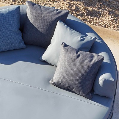 Cama Chilla Flat redonda de Gandía Blasco, detalle asiento Cama Chilla Flat redonda de Gandía Blasco, detalle asiento