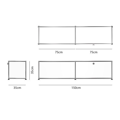 Mueble TV USM Haller bajo, medidas Mueble TV USM Haller bajo, medidas