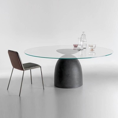 Mesa Janeiro de Lago Cristal transparente en Moises Showroom Mesa Janeiro de Lago Cristal transparente en Moises Showroom