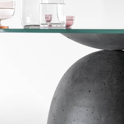 Mesa Janeiro de Lago Cristal transparente en Moises Showroom Mesa Janeiro de Lago Cristal transparente en Moises Showroom