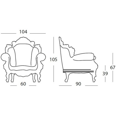 dimensiones Sillón Magis Proust dimensiones Sillón Magis Proust
