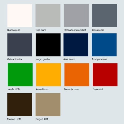 Acabados USM Haller, Colores USM Acabados USM Haller, Colores USM