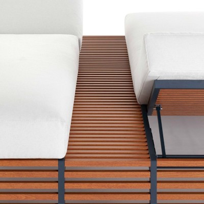 Detalle estructura cama chill doble Twin DNA madera falsa de Gandía Blasco Detalle estructura cama chill doble Twin DNA madera falsa de Gandía Blasco