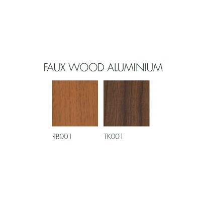 Acabado fuax wood aluminium de Gandía Blasco Acabado fuax wood aluminium de Gandía Blasco