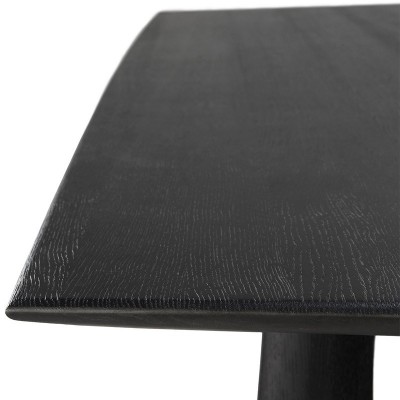 Detalle tablero mesa X negra de Ethnicraft Detalle tablero mesa X negra de Ethnicraft