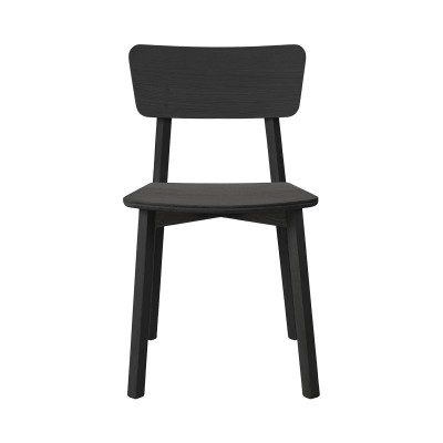 Silla Casale roble negro de frente Ethnicraft Silla Casale roble negro de frente Ethnicraft
